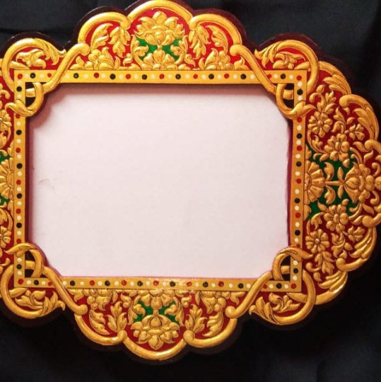 Handmade Usta Art "Golden Aura" Wooden Frame - image 3